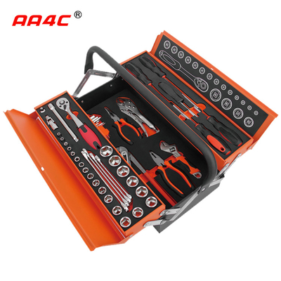 مجموعه جعبه ابزار آلومینیومی جعبه آهنی AA4C 48 عدد