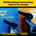 M/D head of tire changer (For motorcycle usage)